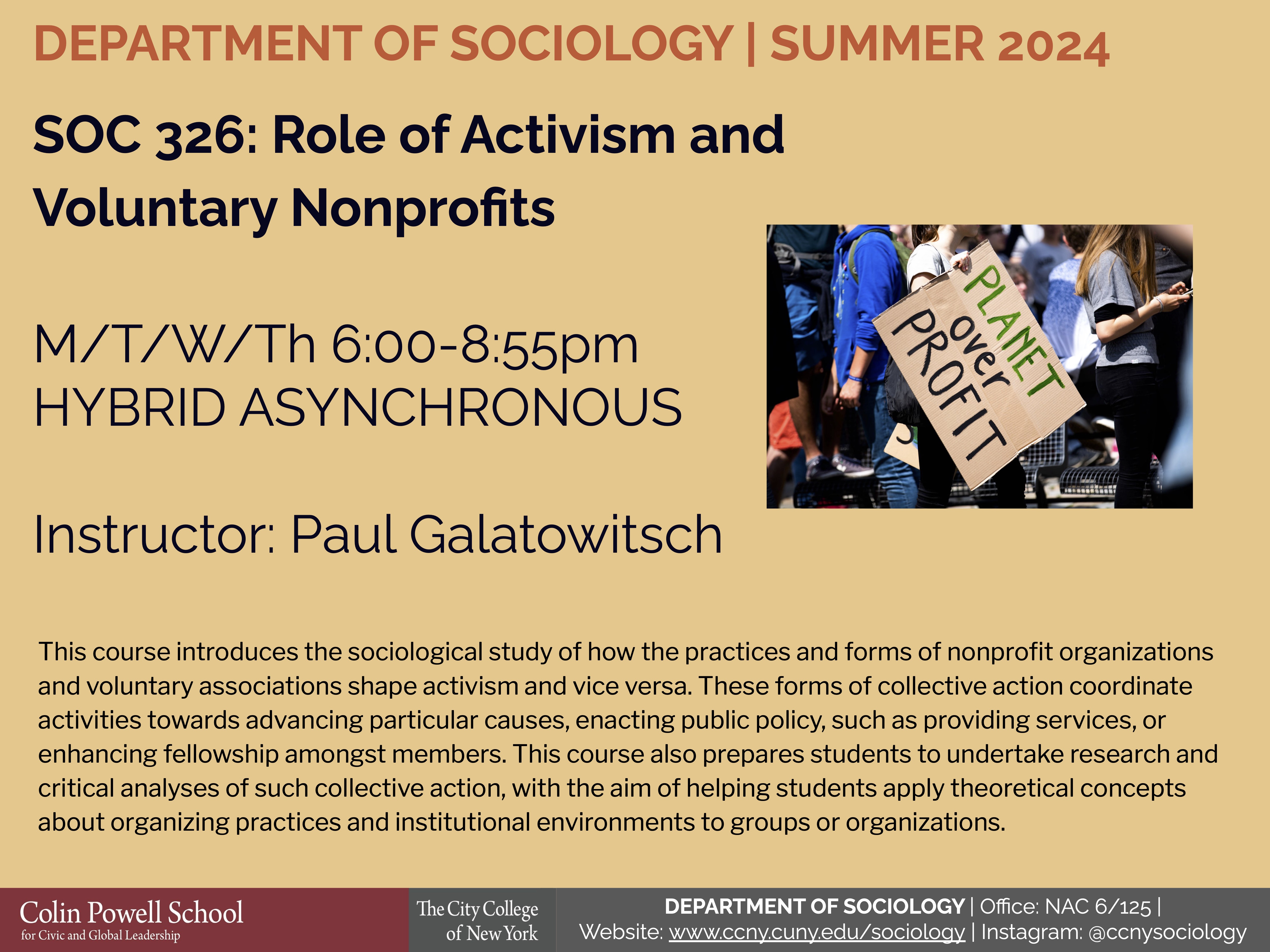 Summer 2024 course schedule The City College of New York